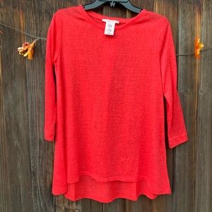 Philosophy High-Low hem pullover top